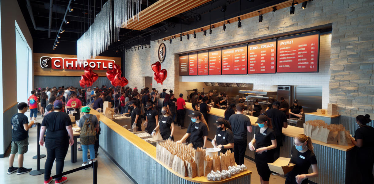 alt_text: Pembukaan cabang Chipotle baru di Crystal Falls, Austin; bagian dari ekspansi regional.