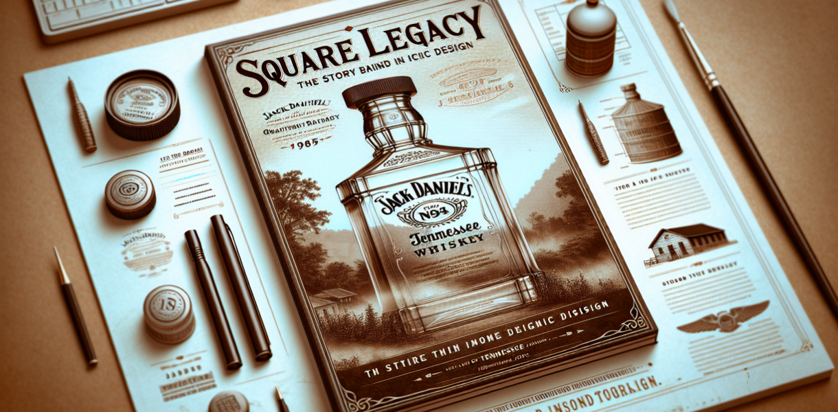 alt_text: Botol Jack Daniel’s berbentuk kotak untuk penyimpanan efisien dan tampilan ikonik.