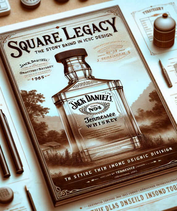 alt_text: Botol Jack Daniel’s berbentuk kotak untuk penyimpanan efisien dan tampilan ikonik.
