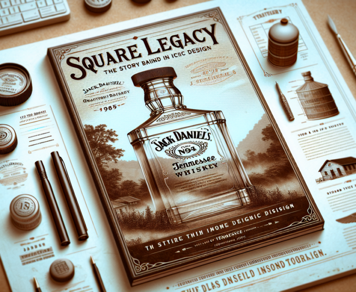 alt_text: Botol Jack Daniel’s berbentuk kotak untuk penyimpanan efisien dan tampilan ikonik.