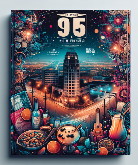 alt_text: Logo "Nueve Uno Cinco" berlatar gurun, mengusung tema desert-chic khas El Paso.