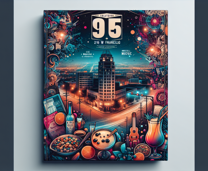 alt_text: Logo "Nueve Uno Cinco" berlatar gurun, mengusung tema desert-chic khas El Paso.