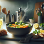 alt_text: Sup hangat kembang kol dengan aroma jeruk limau menggugah selera.