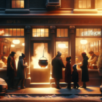 alt_text: Restoran Harapan Hangat di Harlem, penuh pengunjung menikmati hidangan lezat dan suasana nyaman.