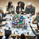 alt_text: "Diskusi serius tentang kebijakan dan hukum terkait transparansi susu formula."