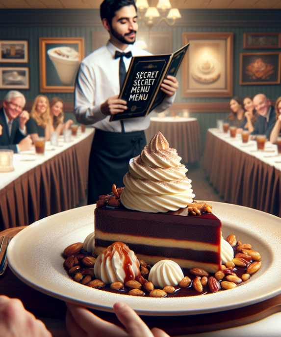 alt_text: Dessert lezat ala Texas Roadhouse menggoda dengan es krim dan saus cokelat.