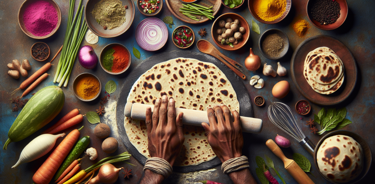 alt_text: Perjalanan umroh di India dengan fokus menikmati masakan vegetarian yang lezat.