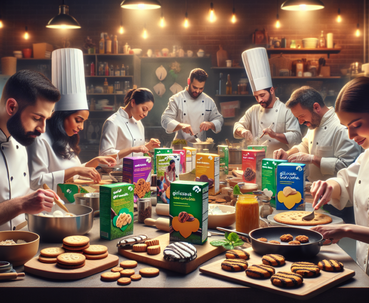 alt_text: Chef berkreasi dengan kue Girl Scout, menciptakan hidangan unik dan inovatif.