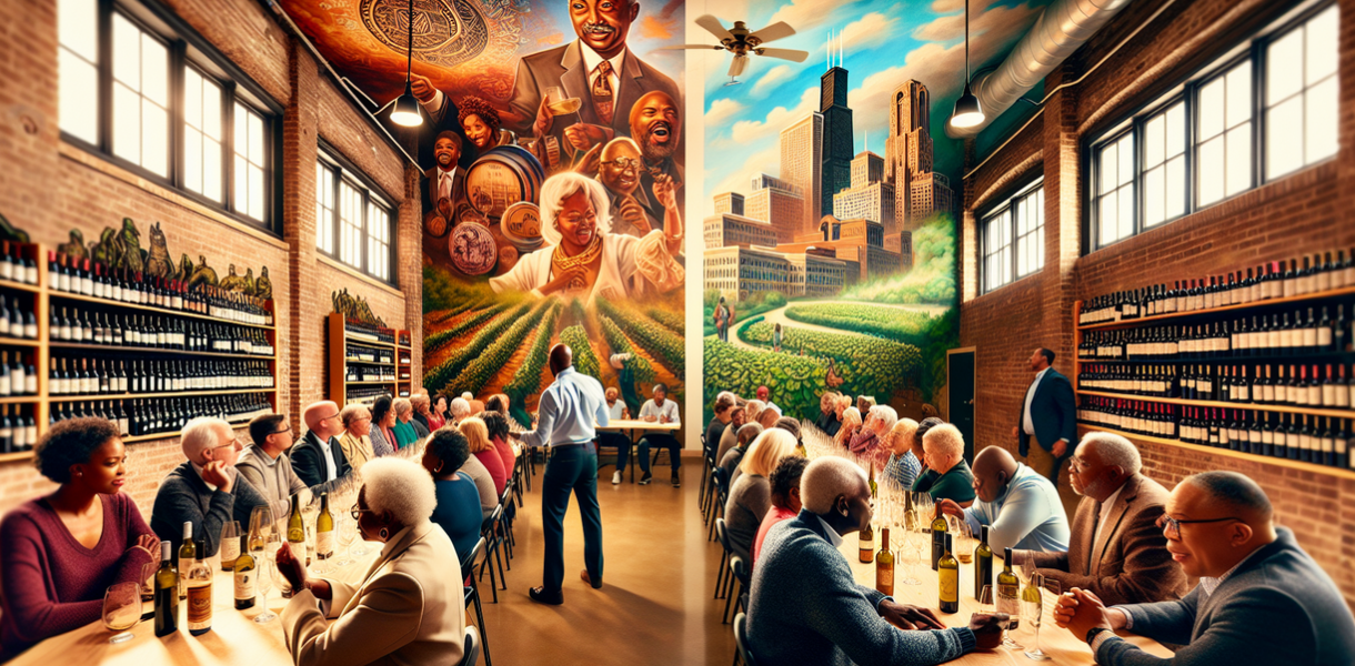 alt_text: Acara Chicago Wine Takeover menyoroti kebangkitan Black Bottles dalam dunia anggur.