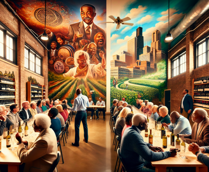 alt_text: Acara Chicago Wine Takeover menyoroti kebangkitan Black Bottles dalam dunia anggur.