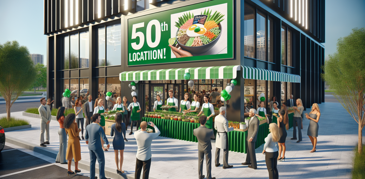 alt_text: "Crisp & Green kini buka di Iowa River Landing, menawarkan hidangan sehat dan segar."