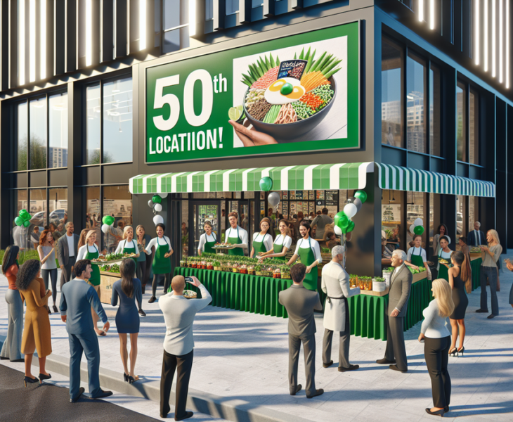 alt_text: "Crisp & Green kini buka di Iowa River Landing, menawarkan hidangan sehat dan segar."