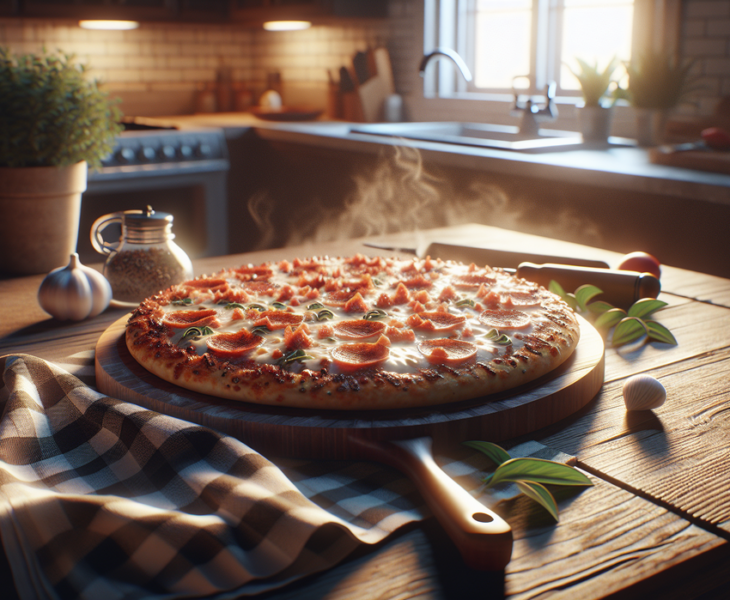 alt_text: Pizza beku Costco siap saji dengan rasa yang mengejutkan.