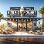 alt_text: Stand es krim Nitro di Bell Road, Phoenix, menyajikan es krim dengan efek asap dan kejutan.