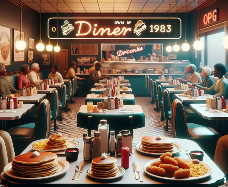 alt_text: Sendok saji perak di sebelah artikel terbaru tentang restoran baru di LA.