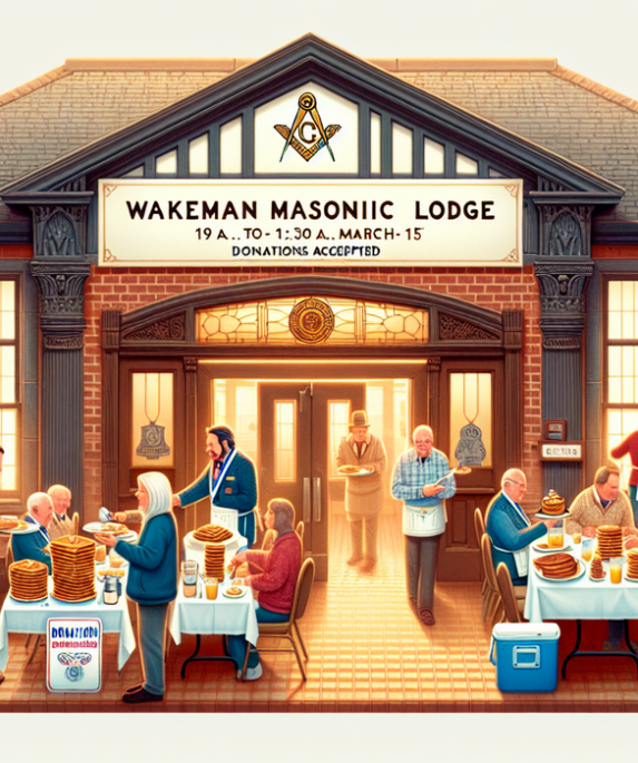 alt_text: Warga berkumpul di Wakeman Lodge untuk menikmati sarapan komunitas dan berbincang bersama.