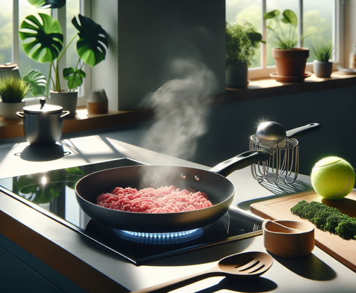 alt_text: "Cara cepat kurangi lemak daging giling dengan teknik masak simpel."