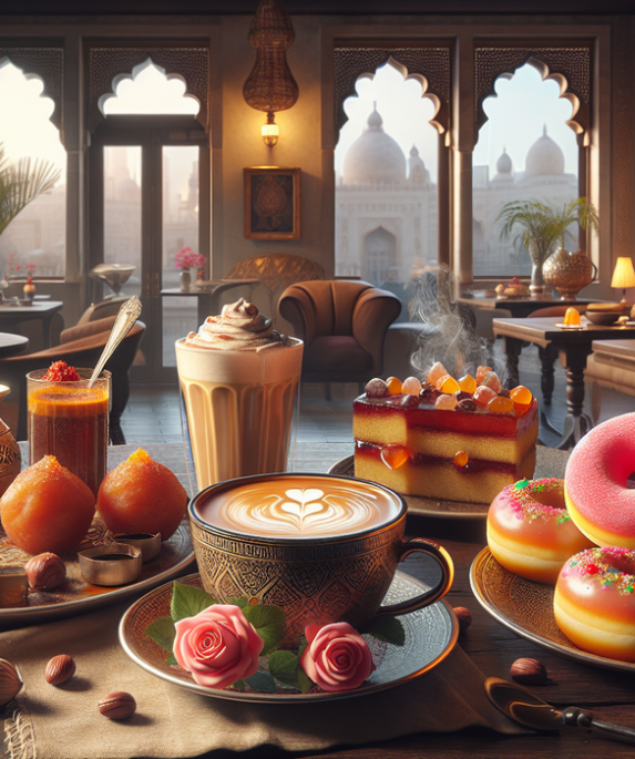 alt_text: Kafe Chai Pyala di Lakewood menawarkan makanan manis untuk sarapan yang menggugah selera.