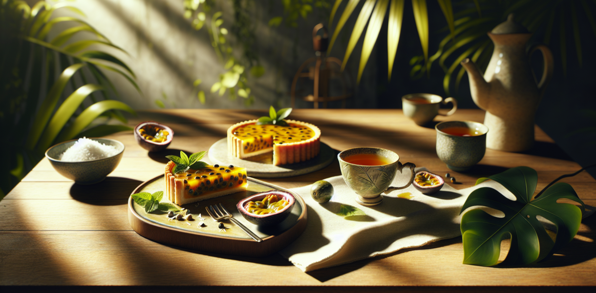 alt_text: Cheesecake markisa yang lembut dan menggoda dengan topping buah segar yang memikat rasa.