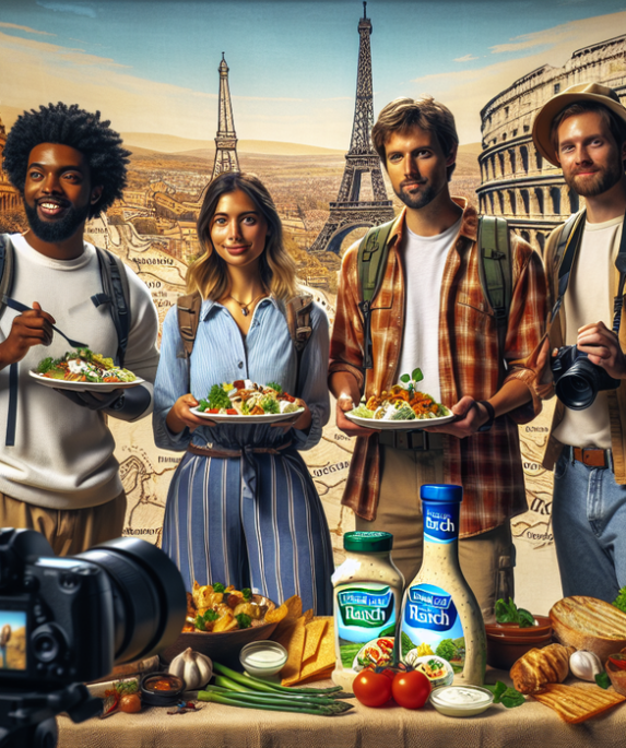 alt_text: Poster "Hidden Valley Cari Ranch-bassador" mengajak saus Ranch go internasional.