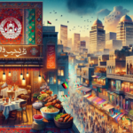 alt_text: Depan restoran Kabul House yang menyajikan hidangan otentik Afganistan di tengah kota.