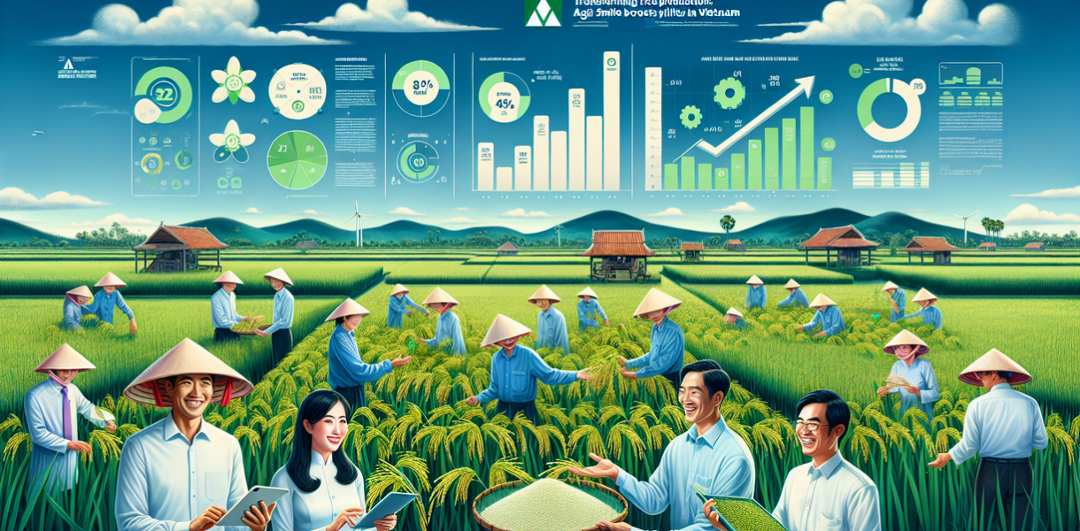 alt_text: Petani Vietnam gunakan teknologi canggih untuk tingkatkan hasil panen beras secara signifikan.