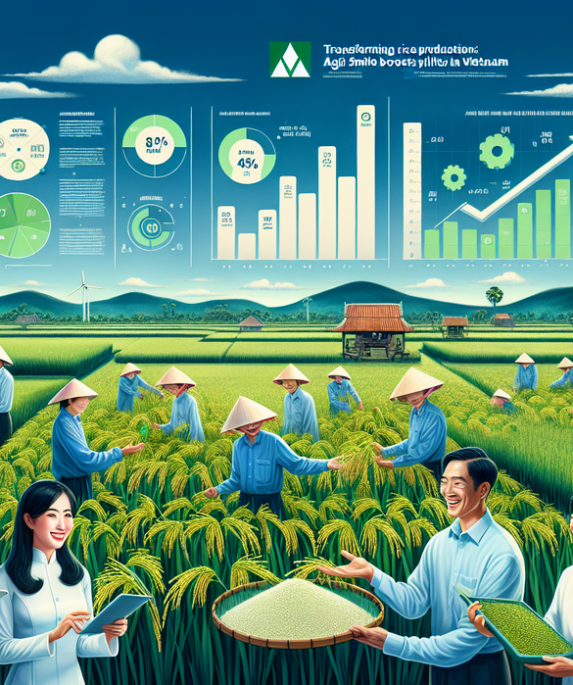 alt_text: Petani Vietnam gunakan teknologi canggih untuk tingkatkan hasil panen beras secara signifikan.