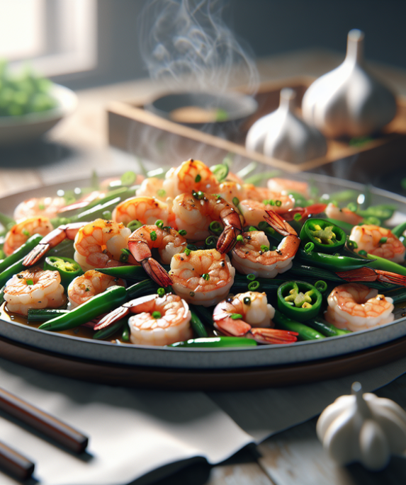 alt_text: Udang bawang kucai sebagai solusi lezat untuk masalah masakan di dapur.