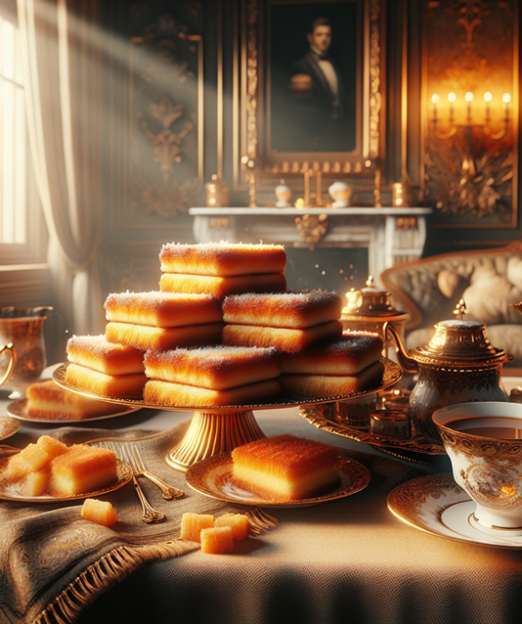 alt_text: Kue nostalgia ala Katharine Hepburn, bahan-bahan dan instruksi baking terlihat di meja.