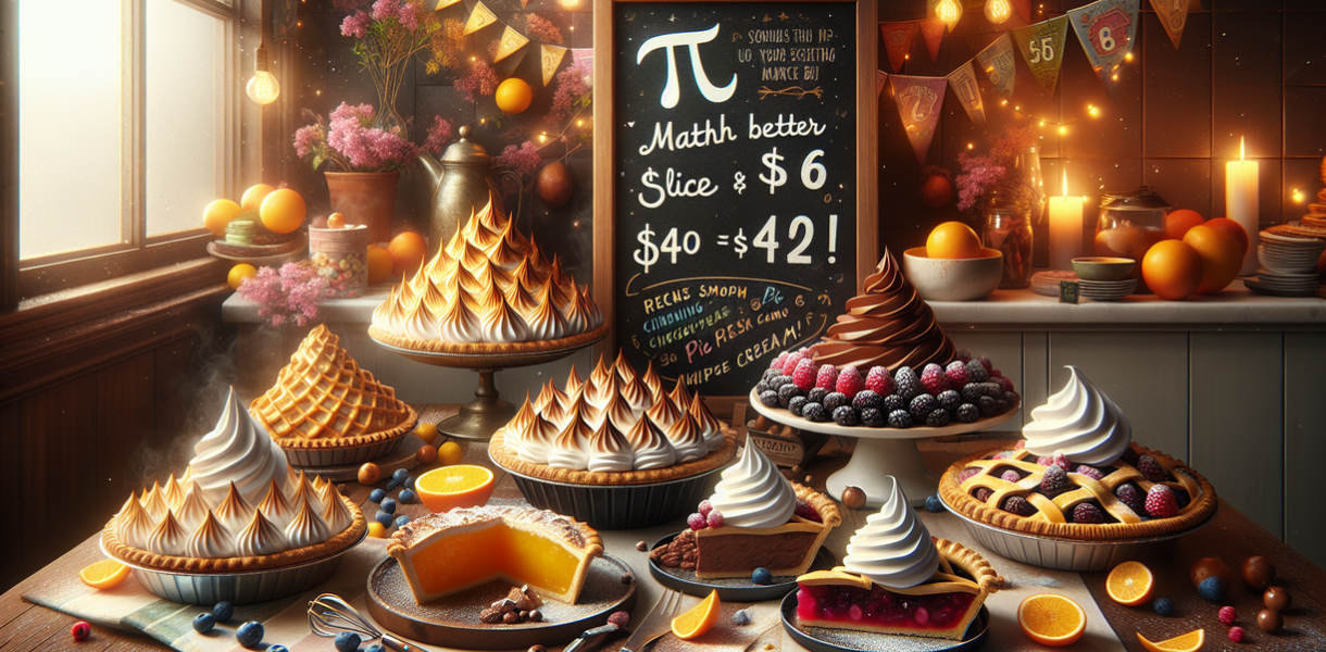 alt_text: Perayaan Pi Day dengan acara spesial dan makanan manis bertema 3,14.