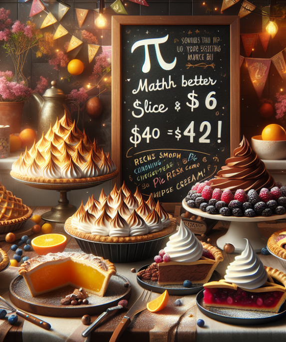 alt_text: Perayaan Pi Day dengan acara spesial dan makanan manis bertema 3,14.