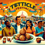 alt_text: Rumah minimalis modern di Bismarck saat festival unik dengan dekorasi dan aktivitas aneh.