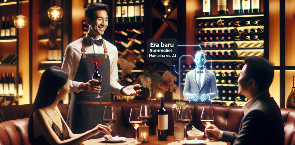 Alt_text: AI dan sommelier bekerja sama memilih wine terbaik untuk masa depan.