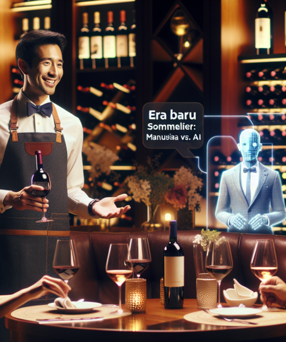 Alt_text: AI dan sommelier bekerja sama memilih wine terbaik untuk masa depan.