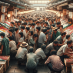 "Bonito Tataki: Ikan seared khas Jepang dengan bumbu segar yang menggugah selera."