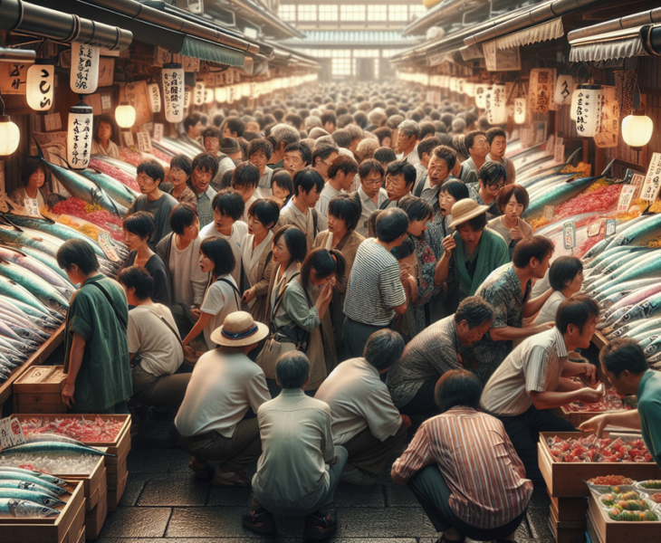 "Bonito Tataki: Ikan seared khas Jepang dengan bumbu segar yang menggugah selera."