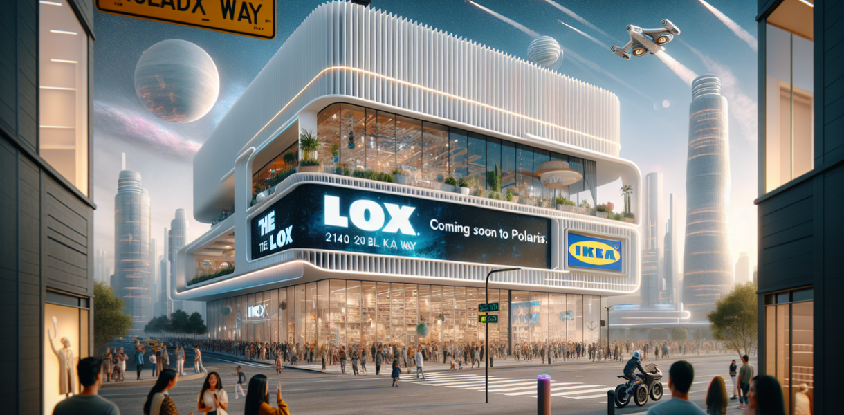 alt_text: "Orang-orang antre menikmati beragam bagel di Polaris, pusat tren kuliner baru Columbus."