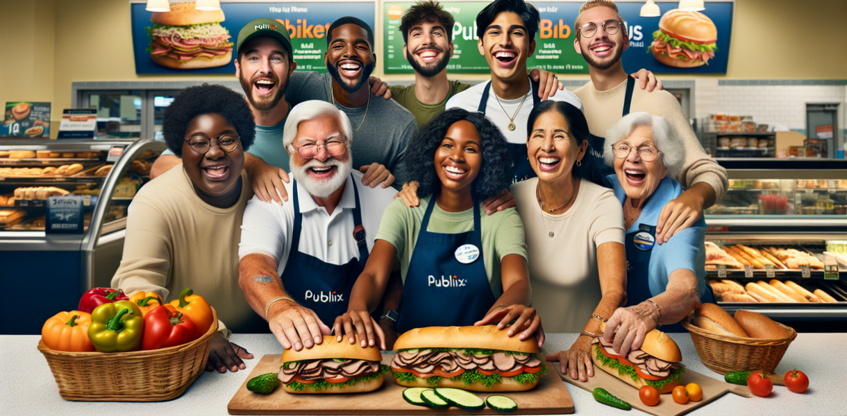 alt_text: Penggemar mengantre di Florida untuk mendapatkan sandwich brisket favorit dari Publix.