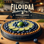alt_text: Kue pai Florida Blueberry Key Lime Pie, kombinasi segar dan manis dengan topping blueberry.