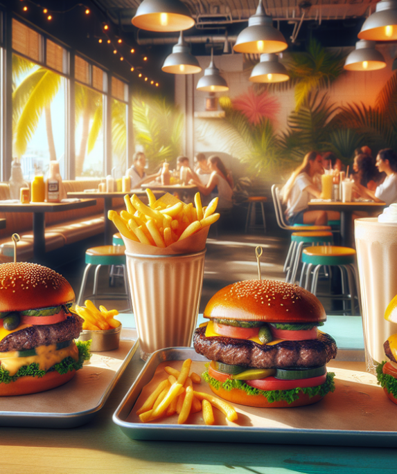 alt_text: Rumah minimalis bergaya Miami dengan furnitur wagyu, palet warna cerah, dan desain modern.