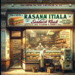 alt_text: Sandwich Italia dengan prosciutto, keju, dan sayuran segar di atas roti klasik.