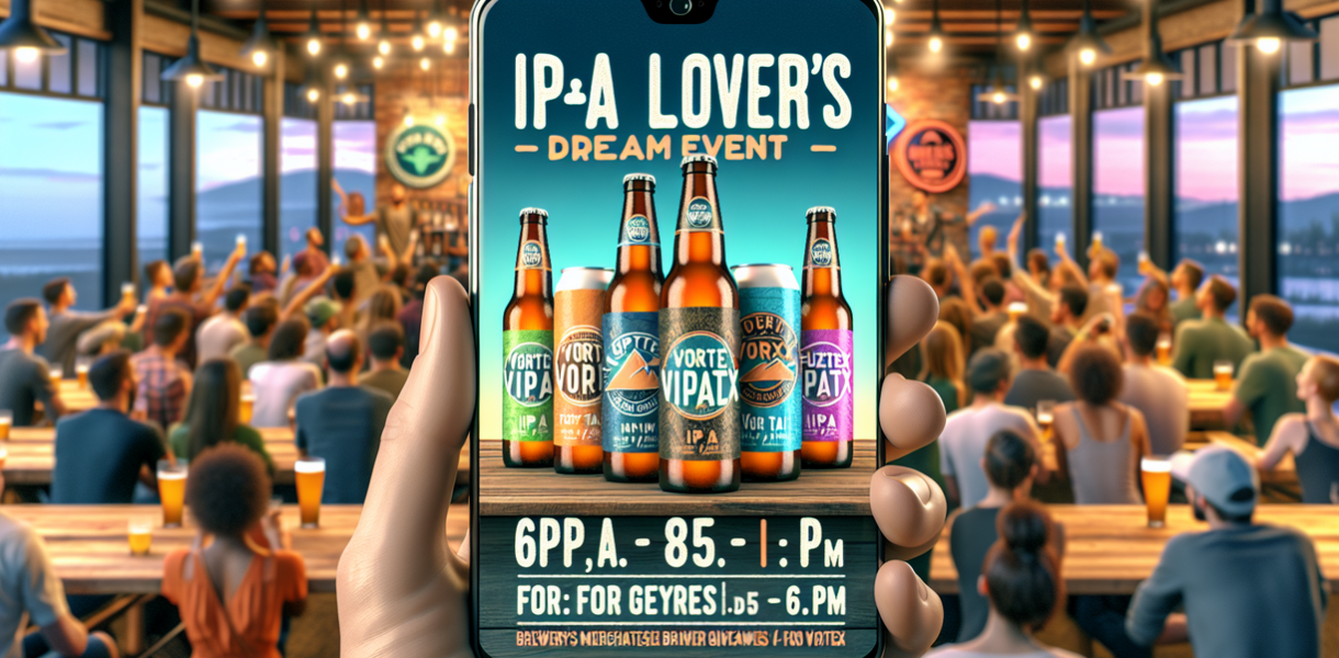 alt_text: Orang-orang menikmati berbagai jenis bir di acara malam bertema bir Flight Night.