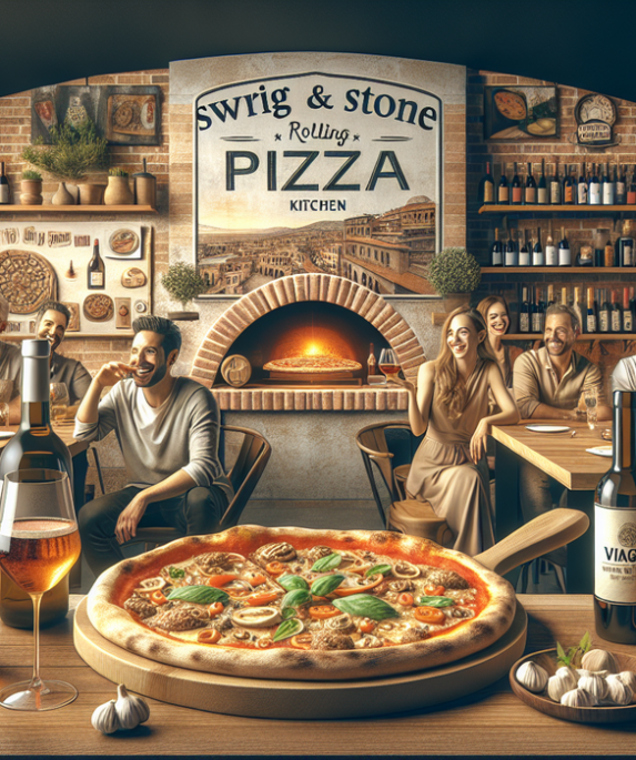 alt_text: Pizza Night meriah di Viaggio Wine Merchant dengan sajian pizza hangat dan pilihan anggur.