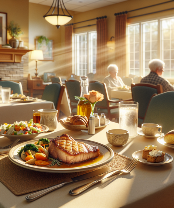 alt_text: Menu Senior Center 13-17 April: Inspirasi Sehat dengan pilihan makanan bergizi dan lezat.