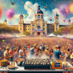 alt_text: Festival Oyster Bake di kampus tua, penuh musik, makanan, dan kebersamaan meriah.