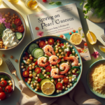 alt_text: Salad couscous mutiara dengan buncis, penuh warna dan segar, cocok untuk musim semi.