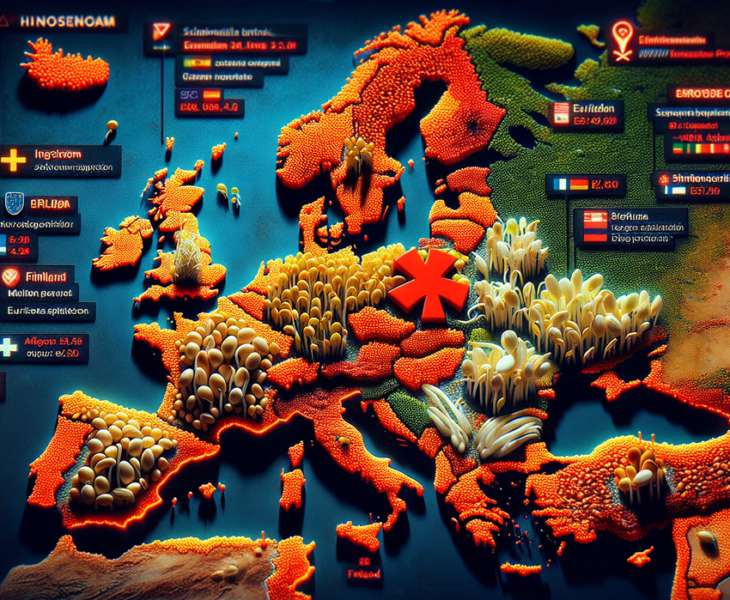 alt_text: Ilustrasi wabah Salmonella melanda Eropa secara diam-diam, menggambarkan skala ancaman kesehatan.
