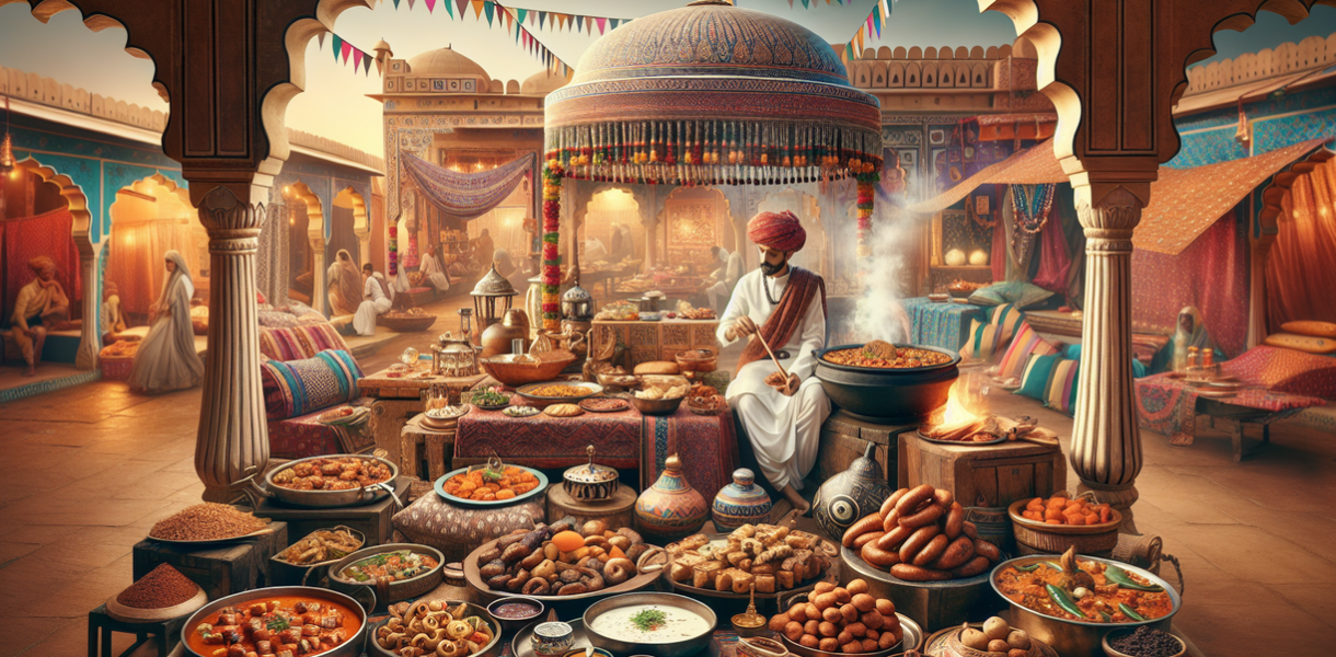 alt_text: Sheraton Grand Bangalore menampilkan sajian khas dan budaya kuliner Rajasthan.