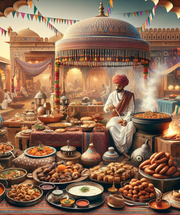 alt_text: Sheraton Grand Bangalore menampilkan sajian khas dan budaya kuliner Rajasthan.