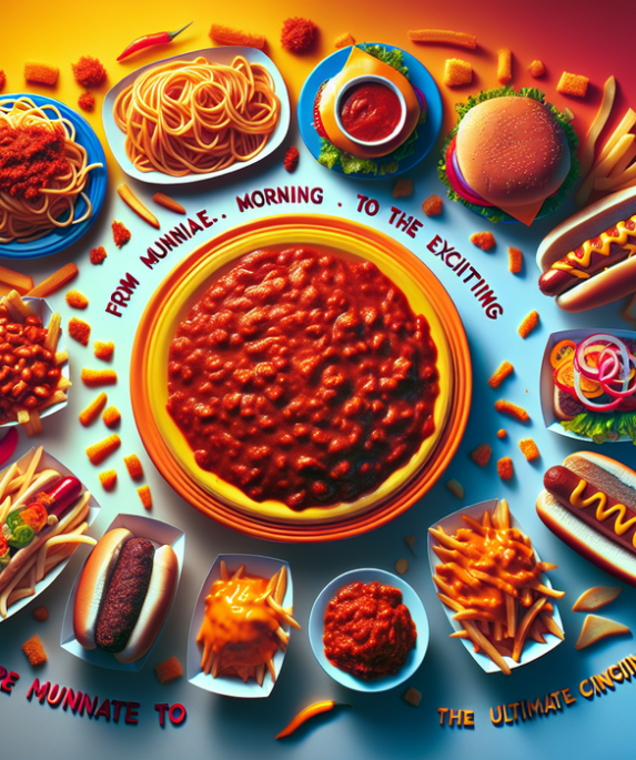 "alt_text": "Keberagaman sajian unik Cincinnati Chili dengan 10 variasi kreatif untuk pengalaman makan seru."